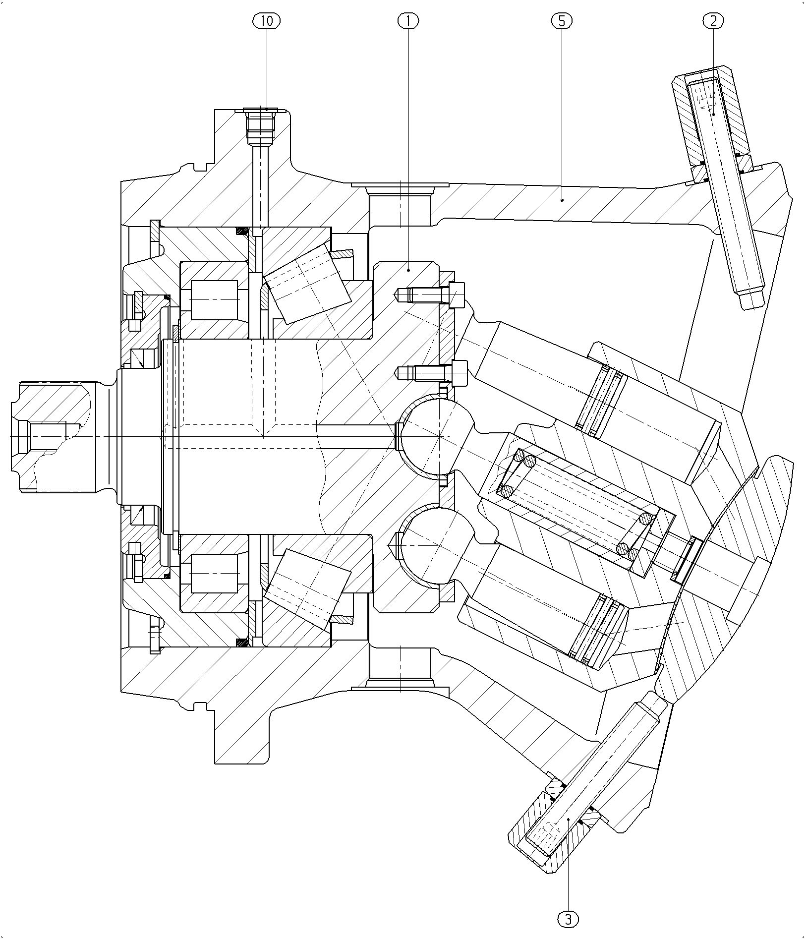 AXIAL-PISTON MOTOR — Zeichnung