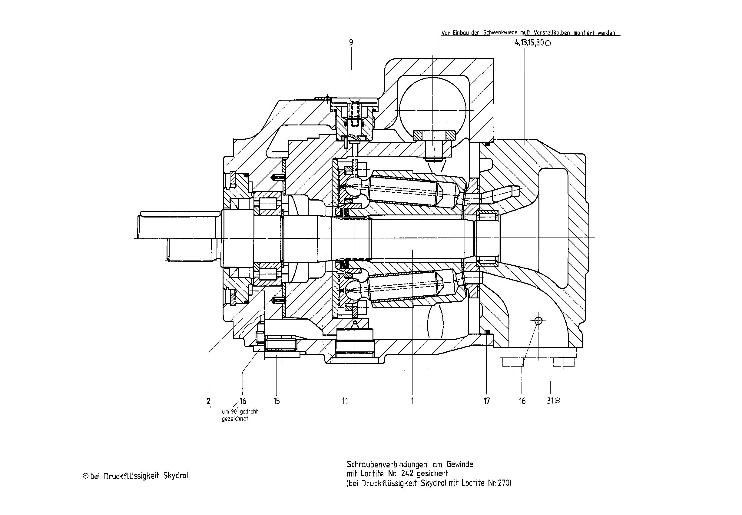 G A4VSO 71 M/10X-PPB13N00 — Zeichnung