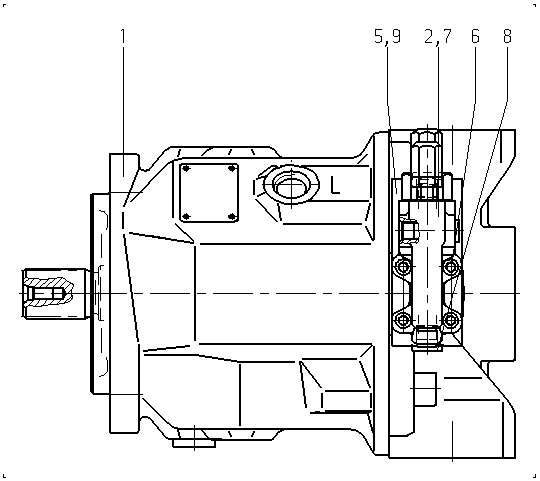 A A10V O 71 DFR1/31R-PSC12N00 -SO485 — Zeichnung