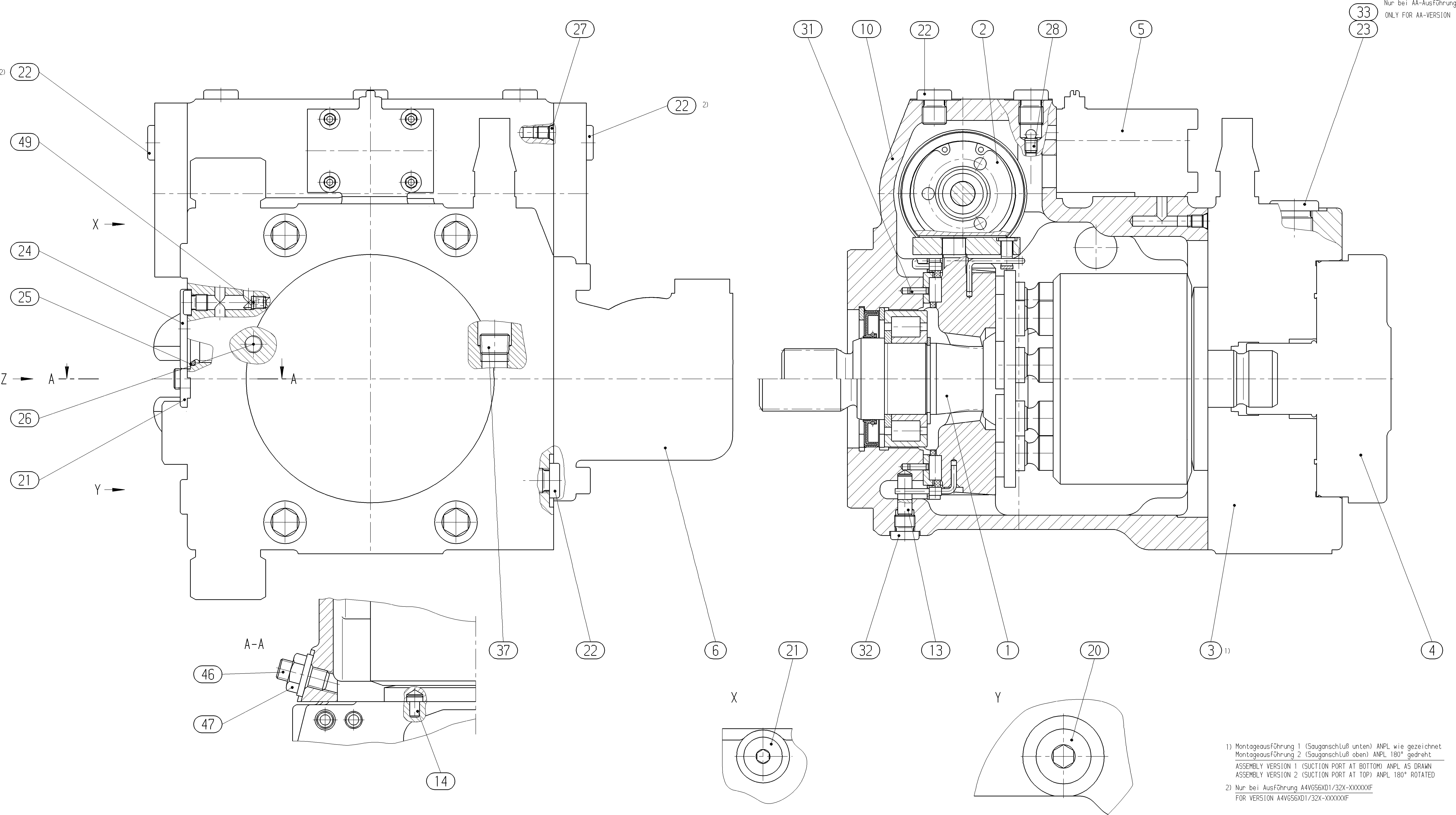 AXIAL-PISTON PUMP — Zeichnung