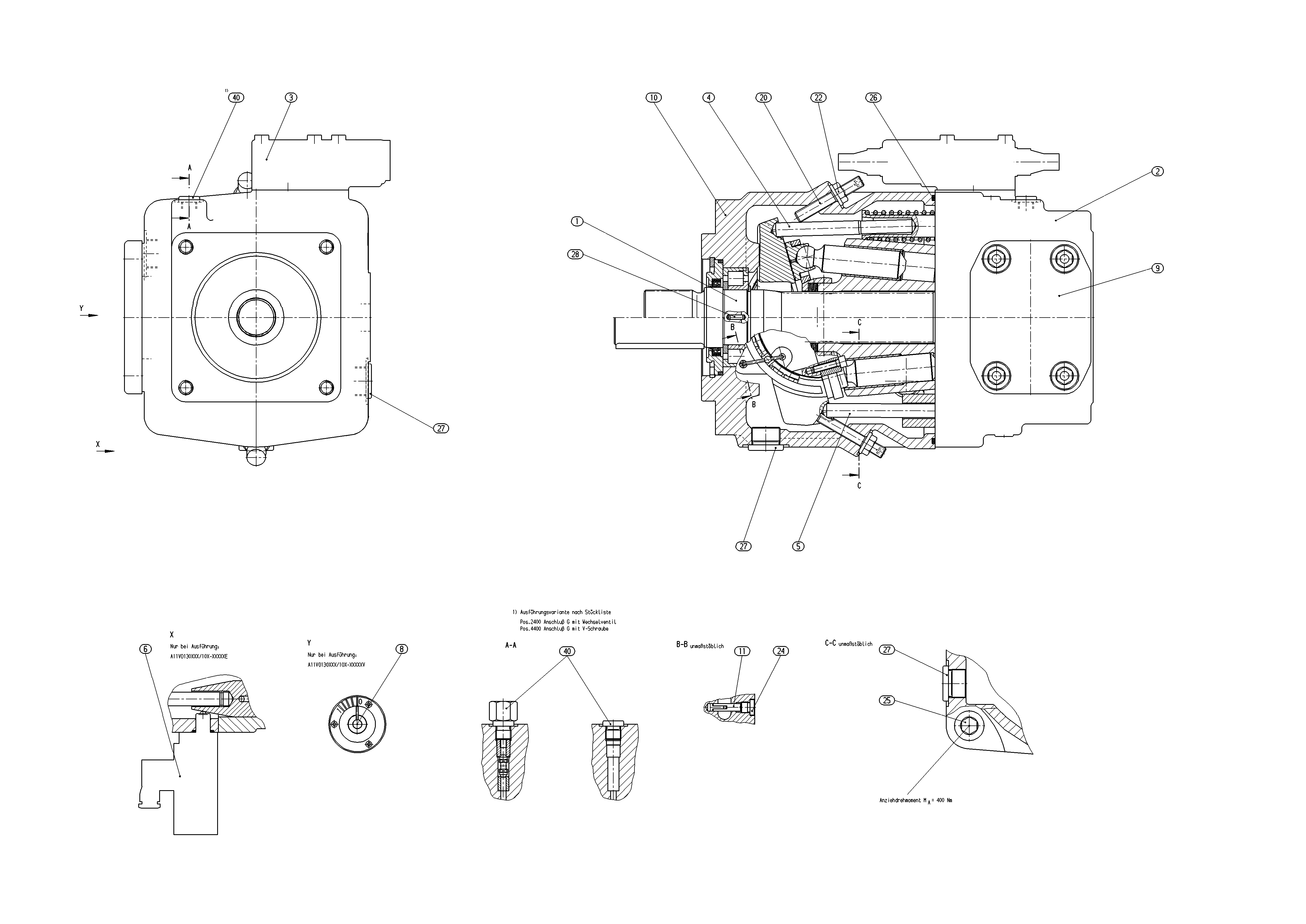 A11VO130LRDH1/10L-NZD12N00-S — Zeichnung
