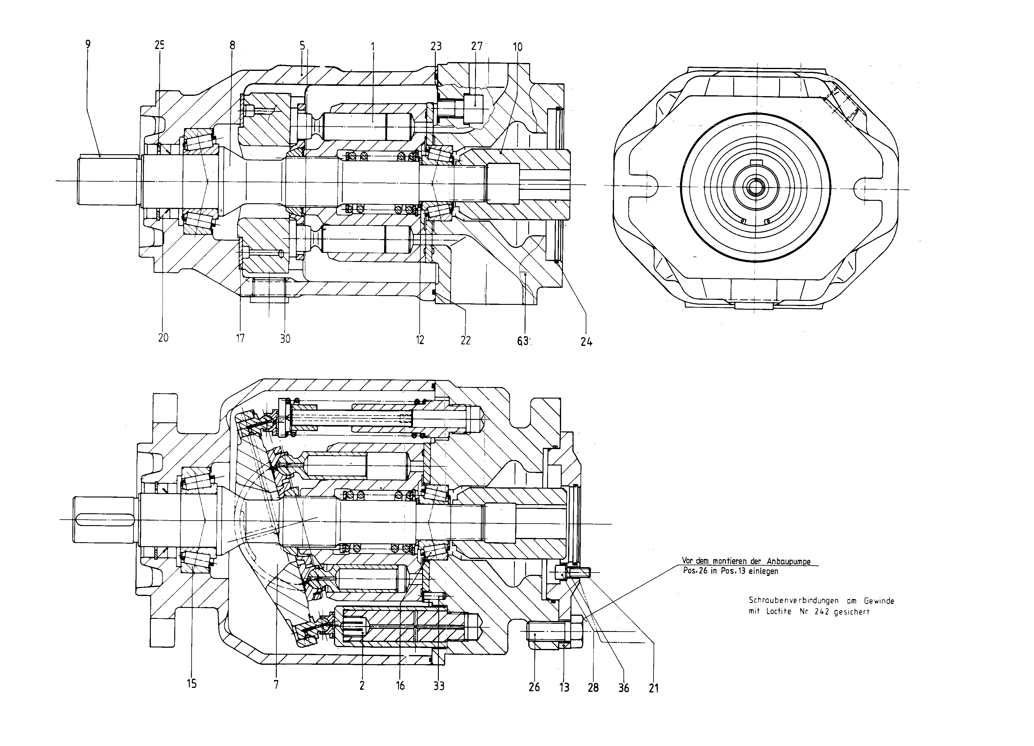 G A10VSO100 OV /31R-PPA12K57 — Zeichnung