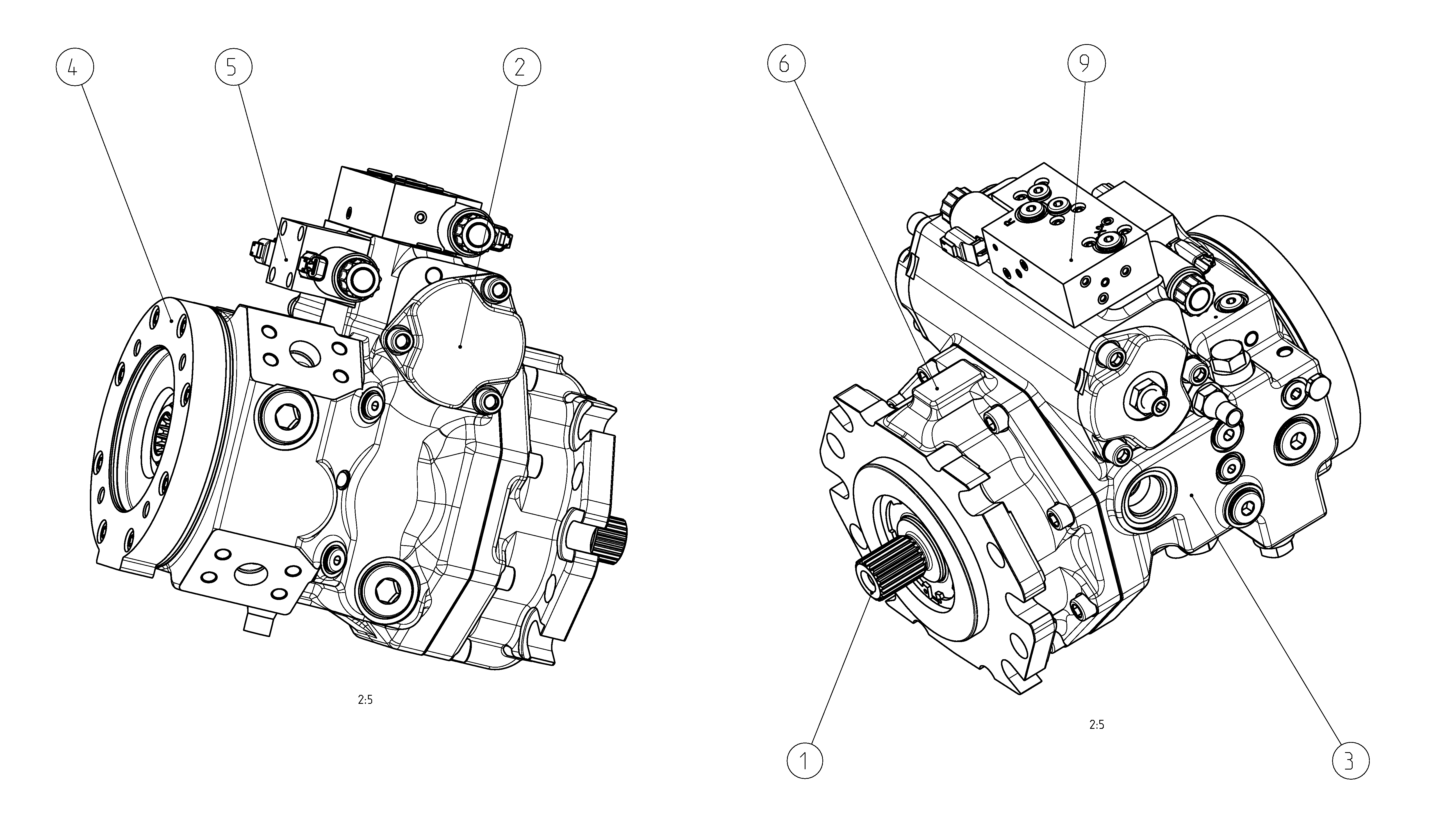 A4VG110EV2DP000/40MRND6V81FC4S7AS00-0 — Zeichnung