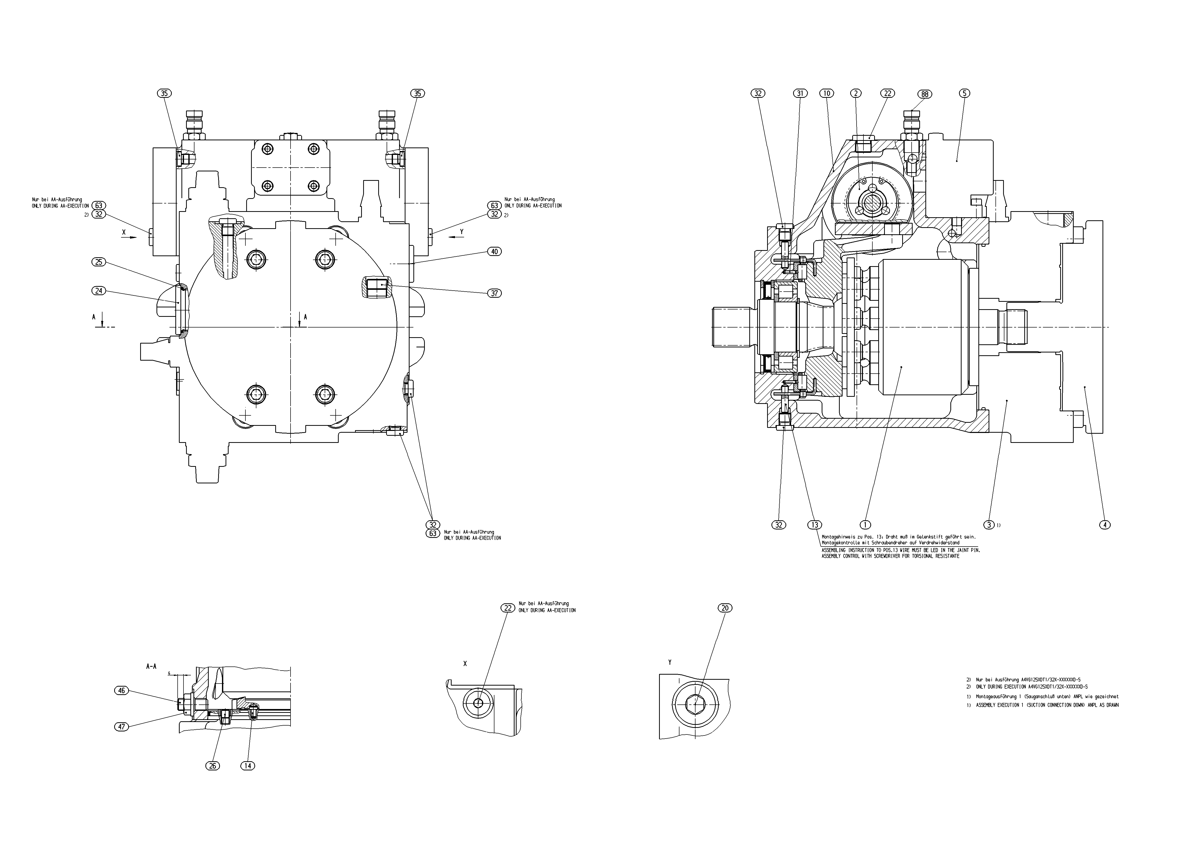AXIAL-PISTON PUMP — Zeichnung