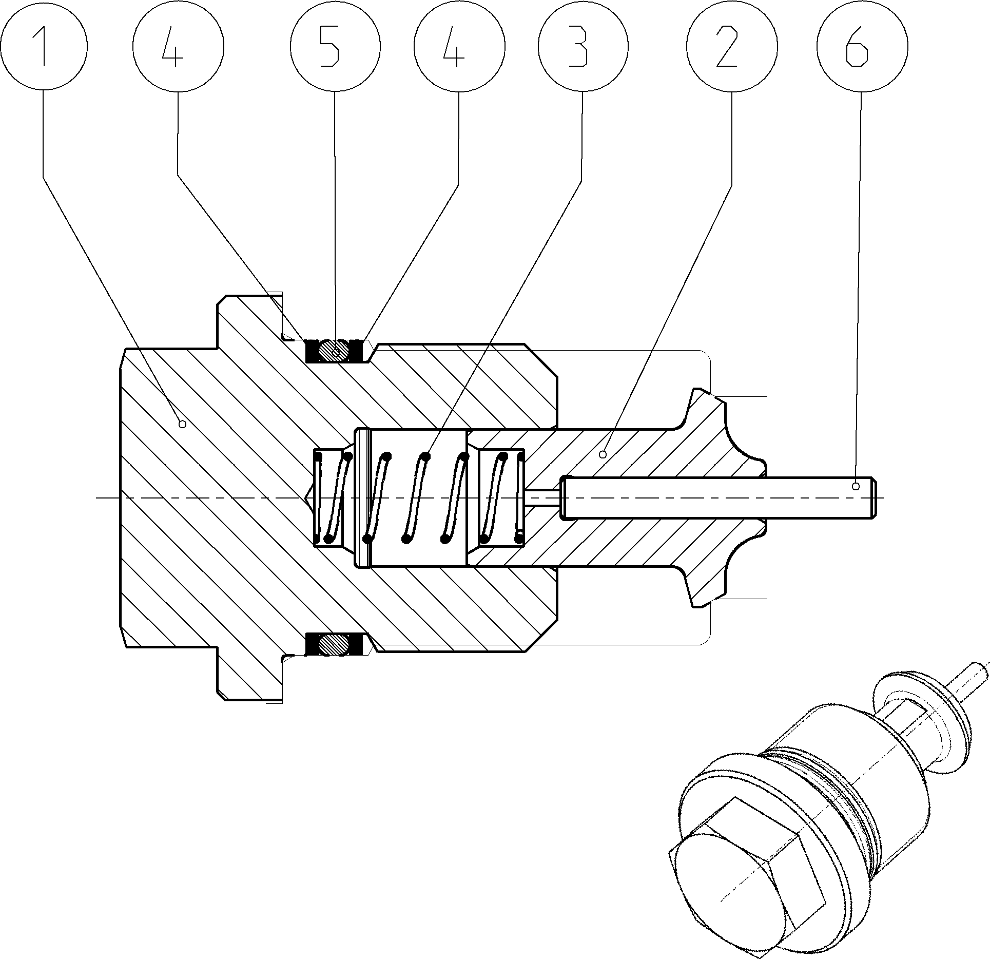 ANTI-CAVITATION CHECK VALVE — Zeichnung