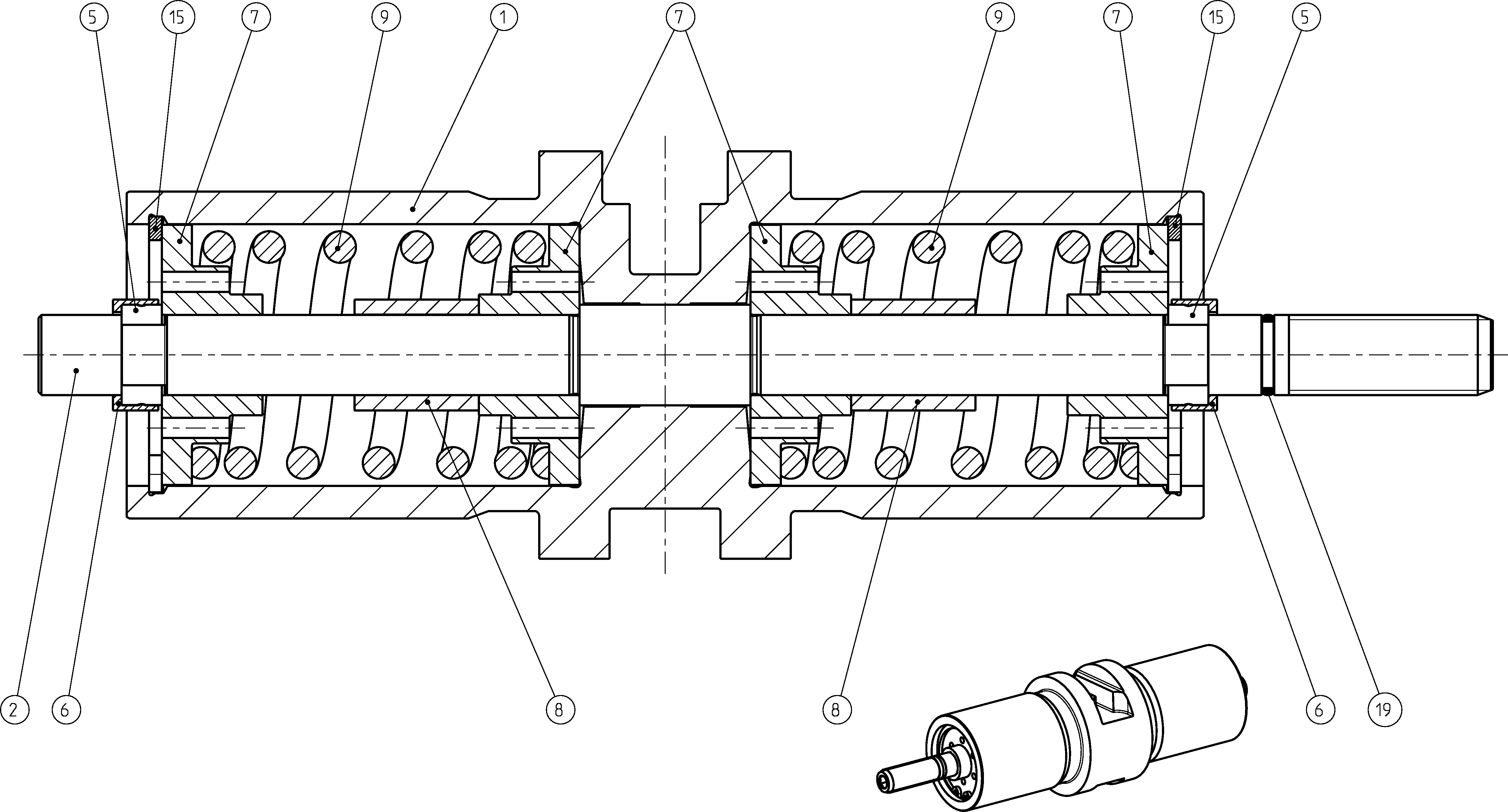 POSITIONING PISTON — Zeichnung