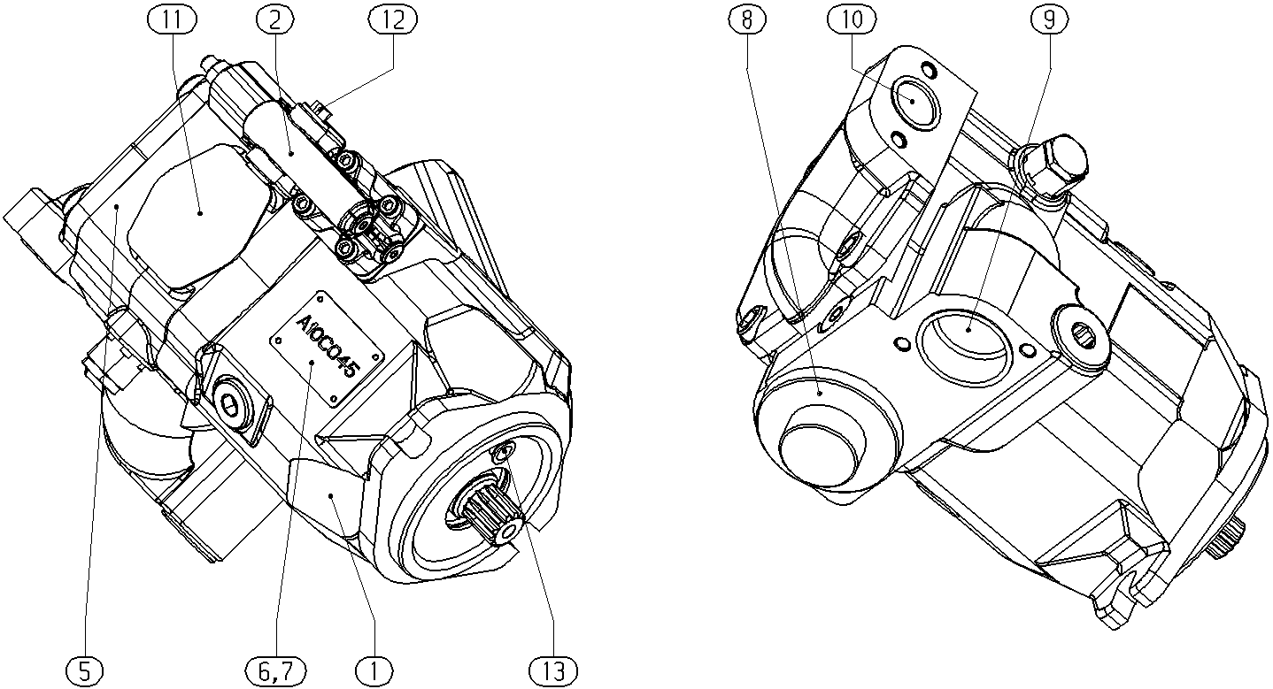 A A10C O 45DFR1/52R-VWC12H502D -S4281 — Zeichnung