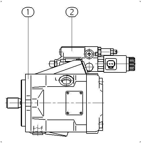 A A10V O 28ED 72/52R-VCC11N00P — Zeichnung
