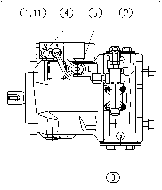 AL A10V O 45 DFSR/31R-PSC62K01 -SO888 — Zeichnung