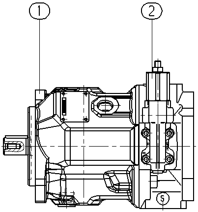 A AA10VSO 45 DR /31R-VKC62K40 — Zeichnung