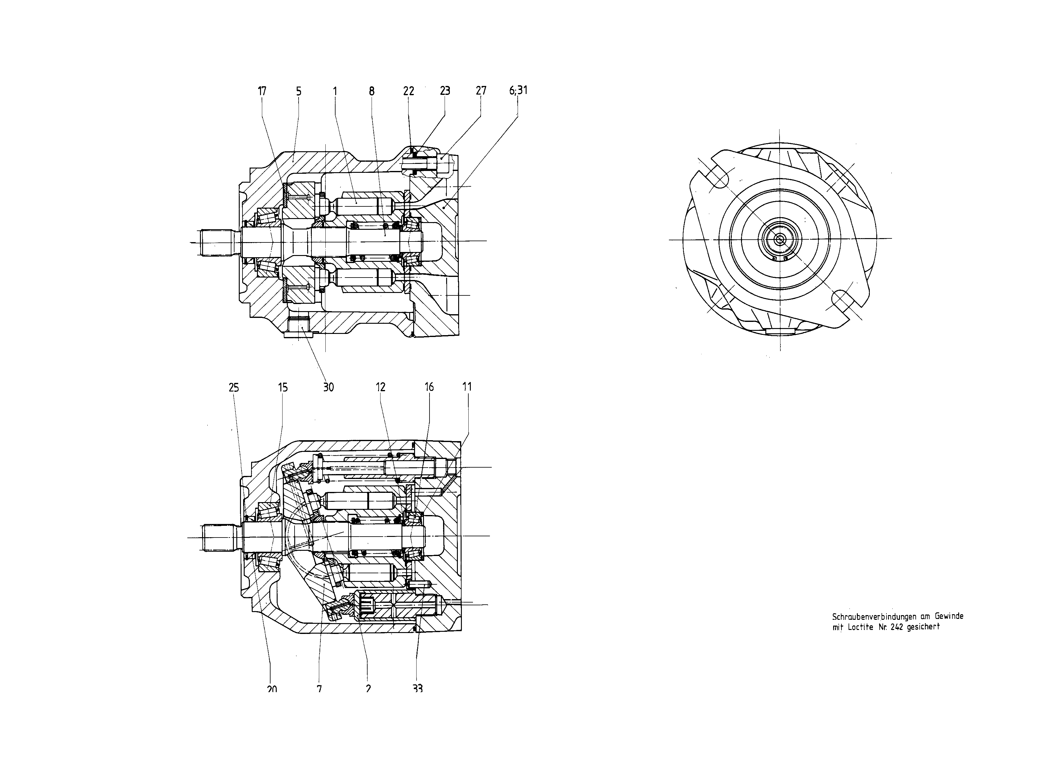 G A10V O 28 OV /31R-PSC61N00 -SO 57 — Zeichnung