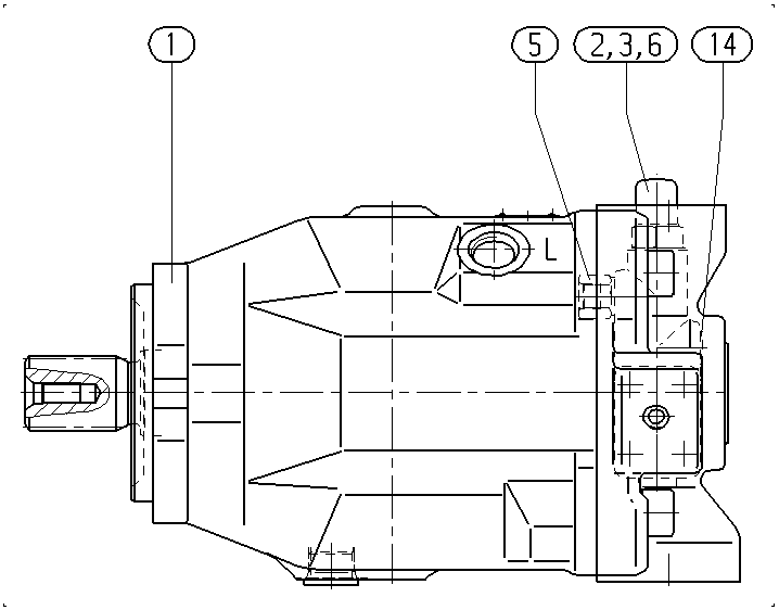 AA10VO140DFR/31L-PSC62N00 — Zeichnung