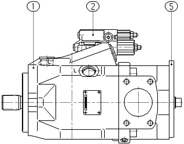 A A10V O 85 DFR1/52R-VUC12K68 -SO512 — Zeichnung