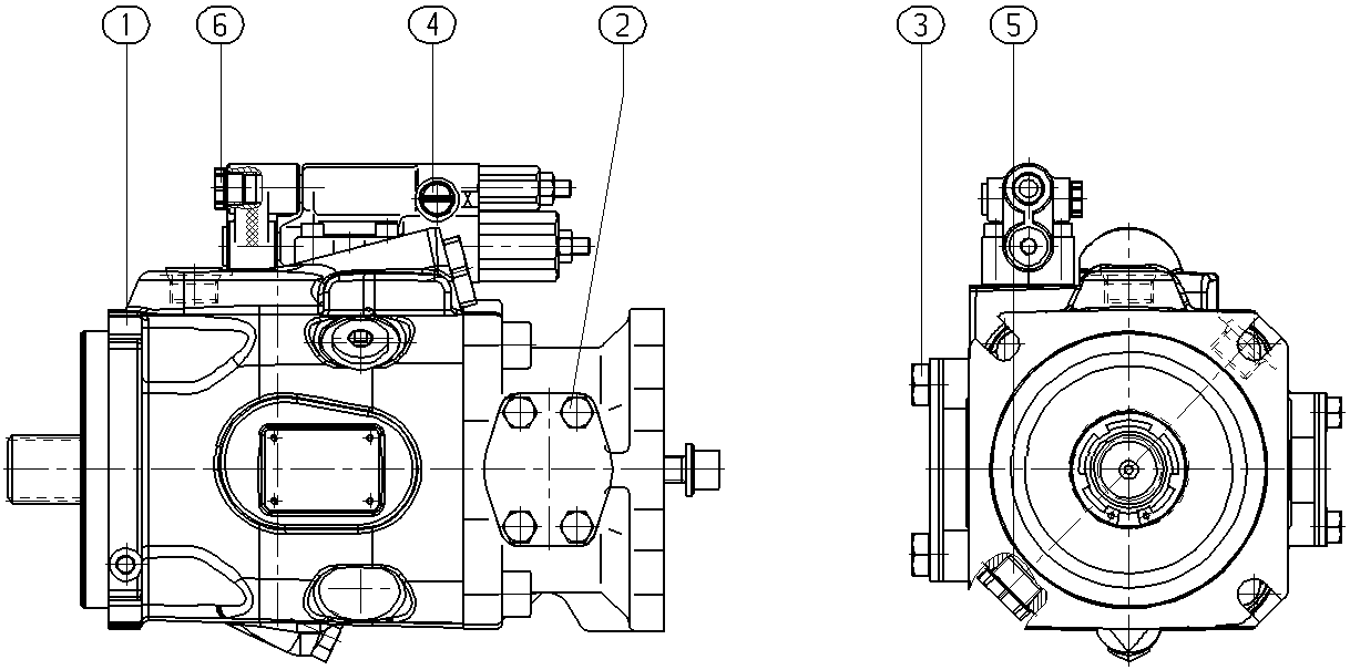 AL A10VNO 85 DRS /53L-VRD12K68 -S2213 — Zeichnung
