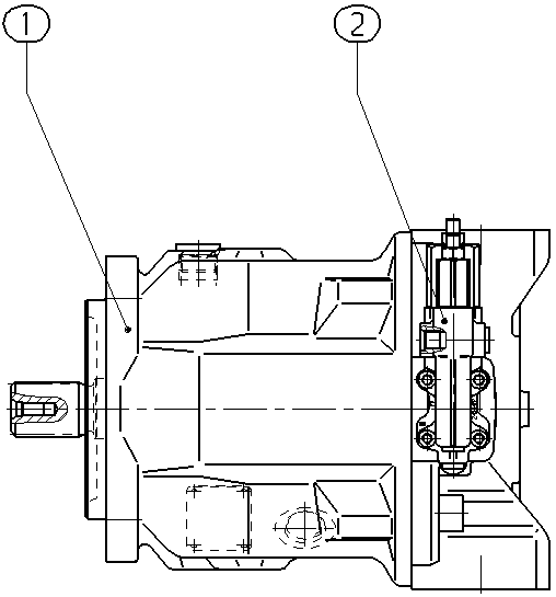 A A10V O 45 DFR /31R-VSC62N00 -SO236 — Zeichnung