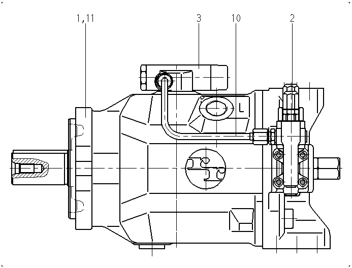 AA10VSO100DFLR/31R-PPA12N00-SO160 — Zeichnung