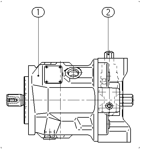 A AA10VSO 45 DFR /31L-PSC62N00 — Zeichnung