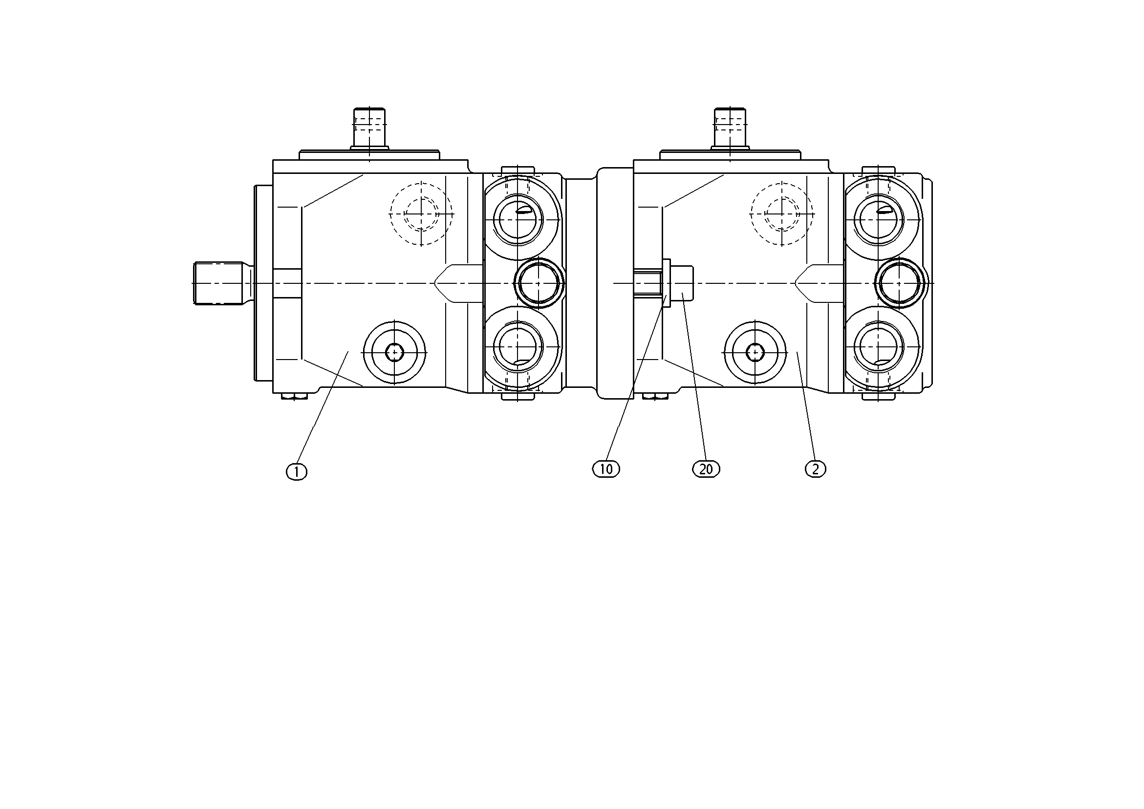 A11VG12MD+A11VG12MD — Zeichnung