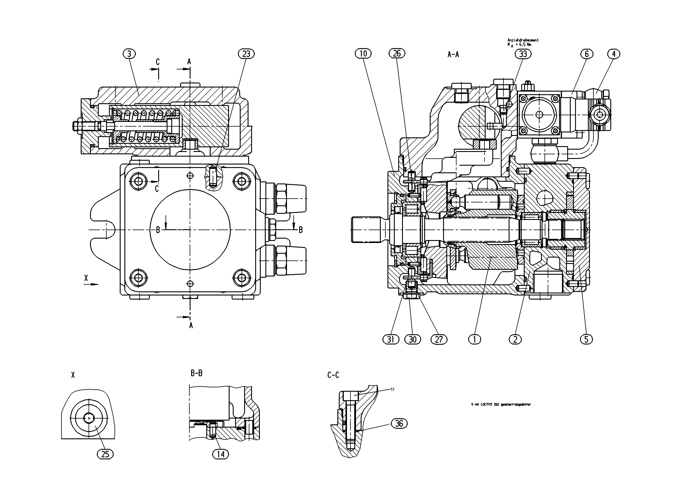 AXIAL-PISTON PUMP — Zeichnung