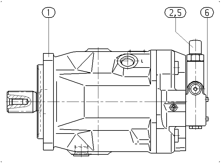 AA10VO140DRG/31L-PSD61N00 — Zeichnung