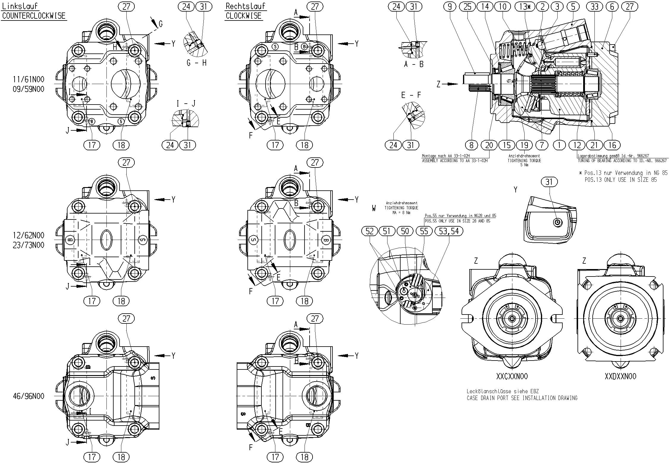 G A10V O 28 DR /53L-VSC12N00 -S2404 — Zeichnung