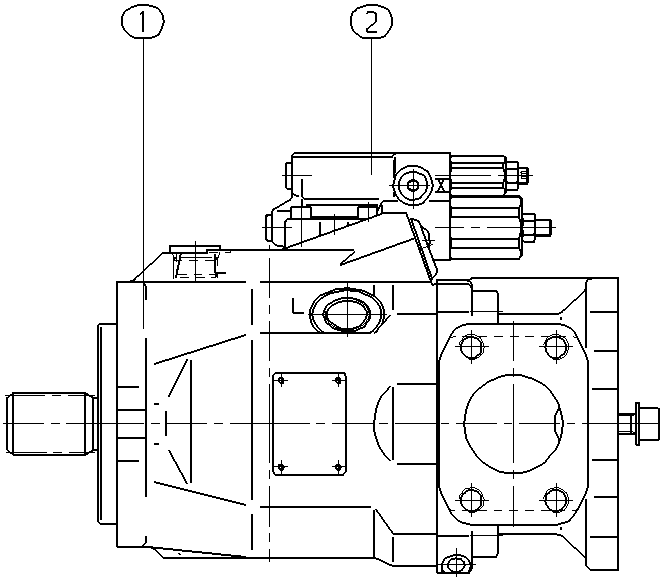 A A10V O 60 DFR1/52R-VSC62K68 — Zeichnung