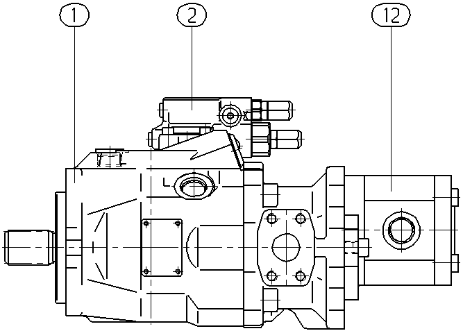 A A10V O 60 DFR /52L-PSC62H00 — Zeichnung