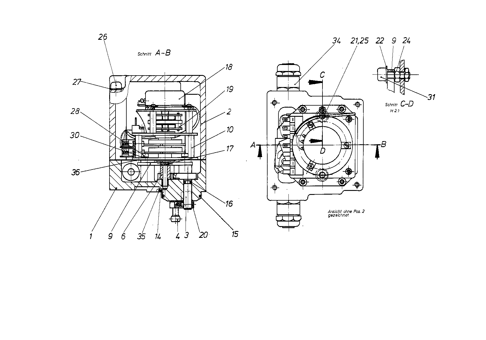 SWITCH ASSEMBLY — Zeichnung