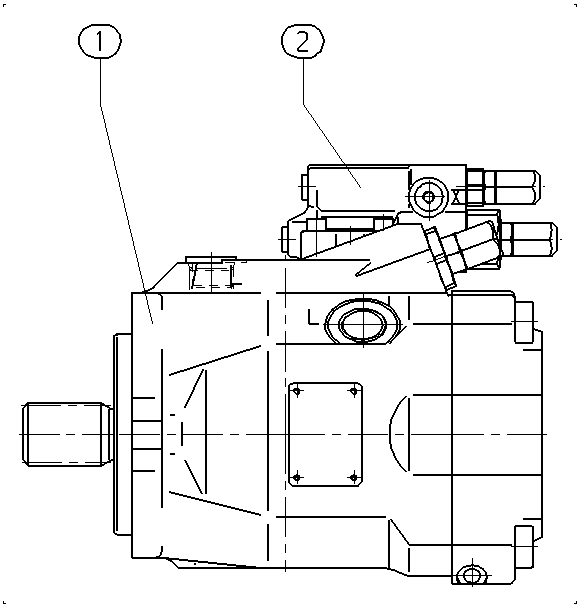 A A10V O 60 DR /52R-PSC11N00 -S1552 — Zeichnung