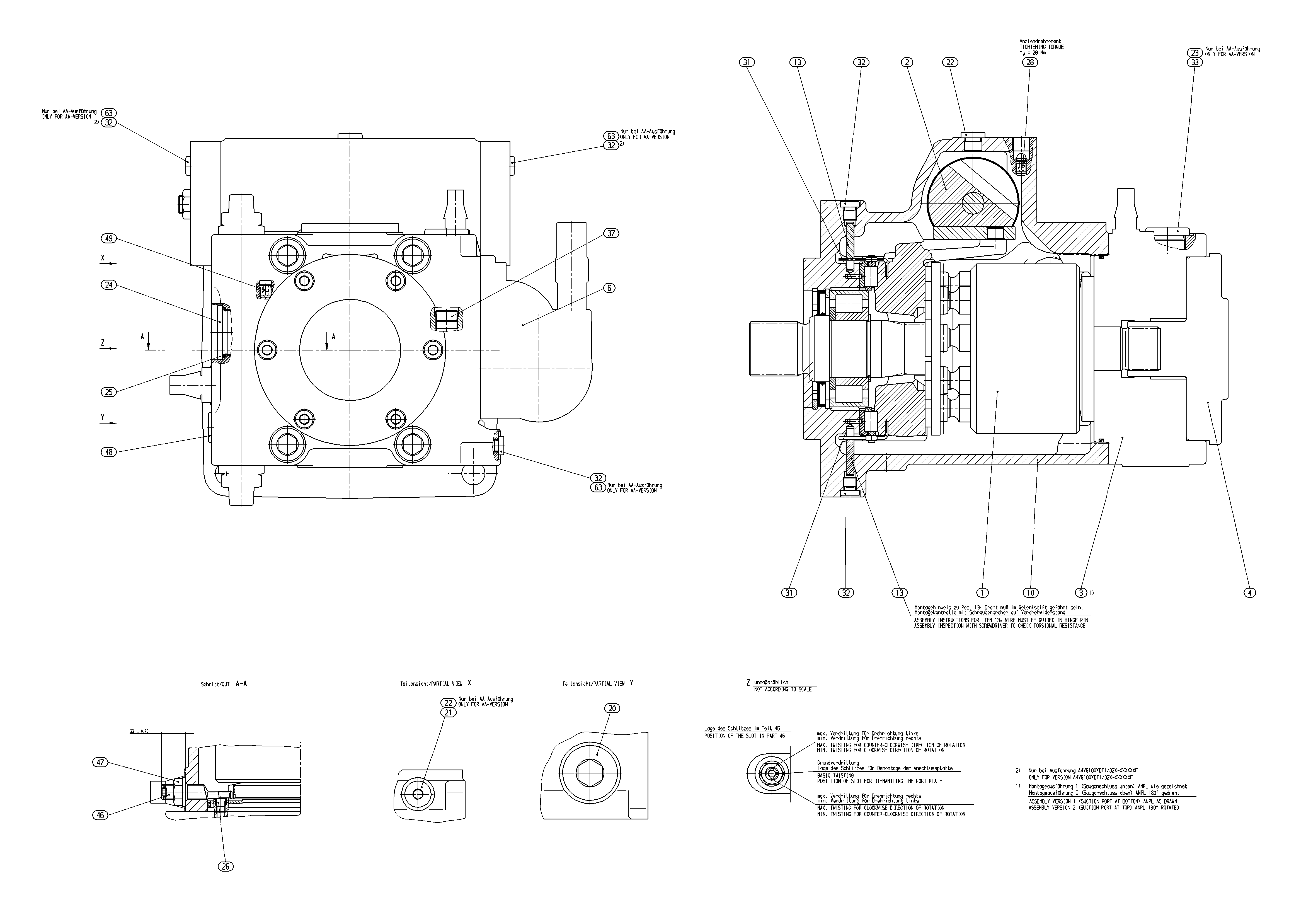 AXIAL-PISTON PUMP — Zeichnung