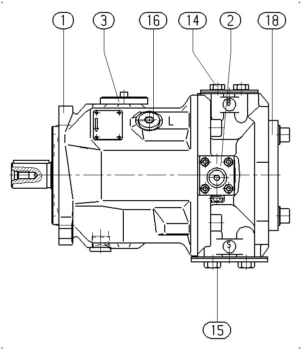 A A10VSO 28 DFEH/31R-PPA12KB3 — Zeichnung