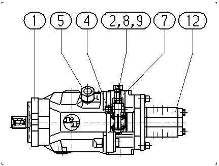 AA10VO100DFR1/31R-PSC12L30-SO526 — Zeichnung