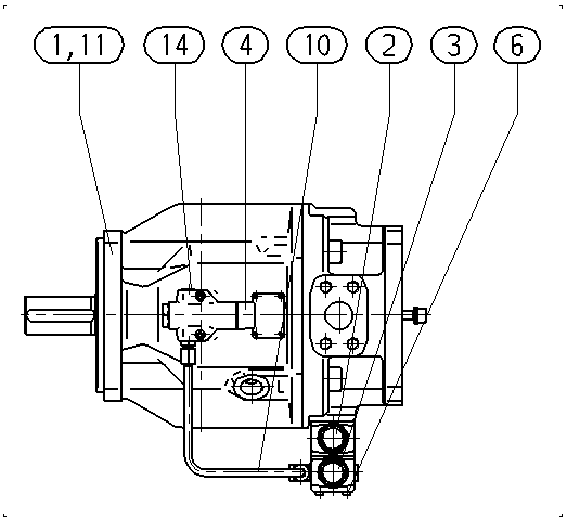 AA10VZO140DFLR/31W-VPB12KB4-SO160 — Zeichnung