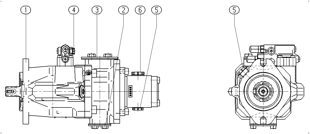 AL A10V O 60 DFR1/52L-VWC62H00 -S1892 — Zeichnung
