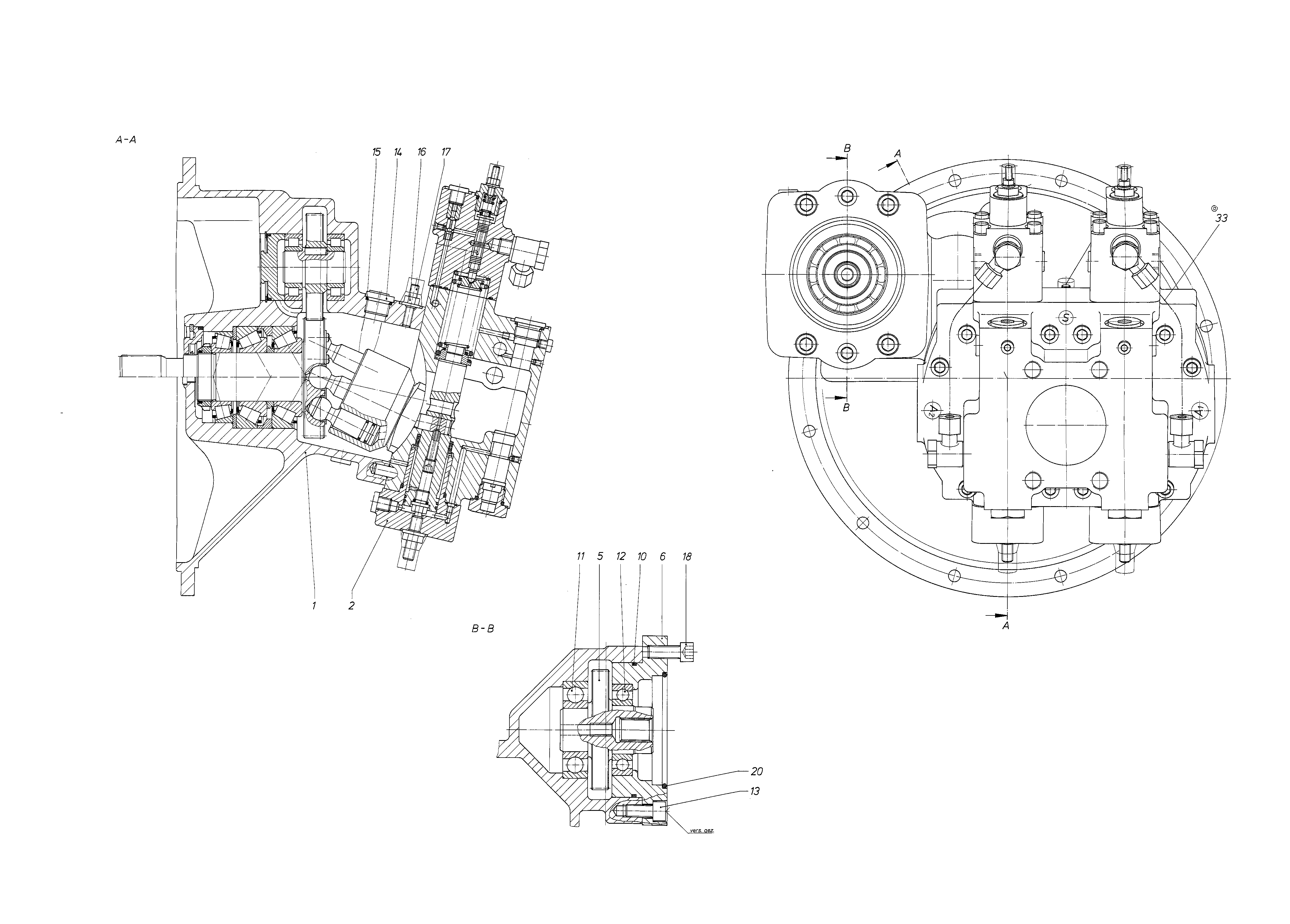 A8VO55HD-HD/60R1-PZG05G*SV* — Zeichnung
