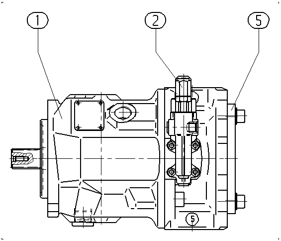 A A10VSO 45 DFR1/31R-PRA12KD2 -S1439 — Zeichnung