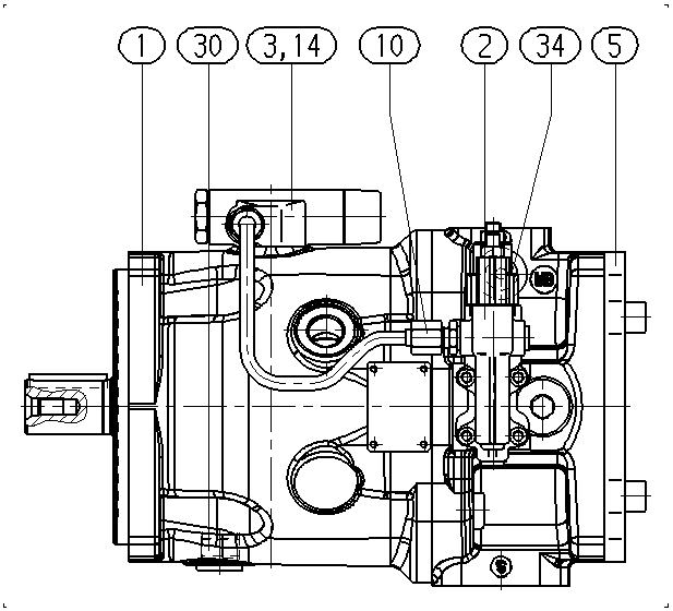 A A10VSO 71LA7D /32R-VPB32U99 — Zeichnung
