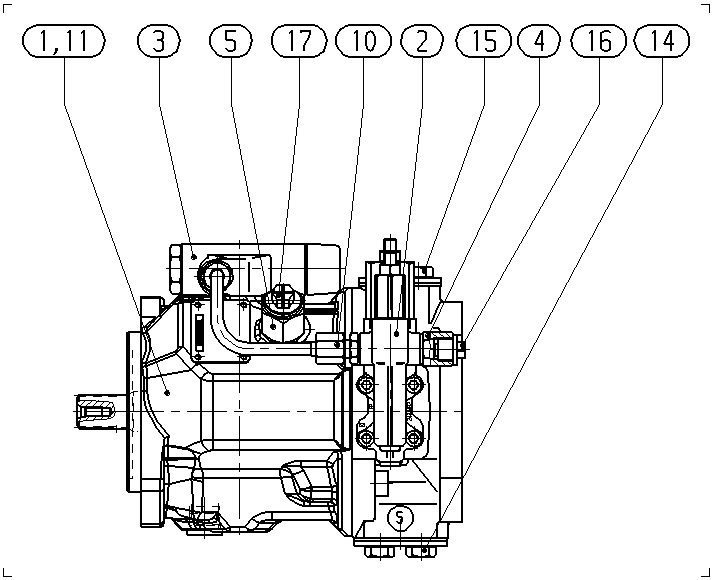 AL A10V O 28 DFLR/31R-VRC12K68 — Zeichnung