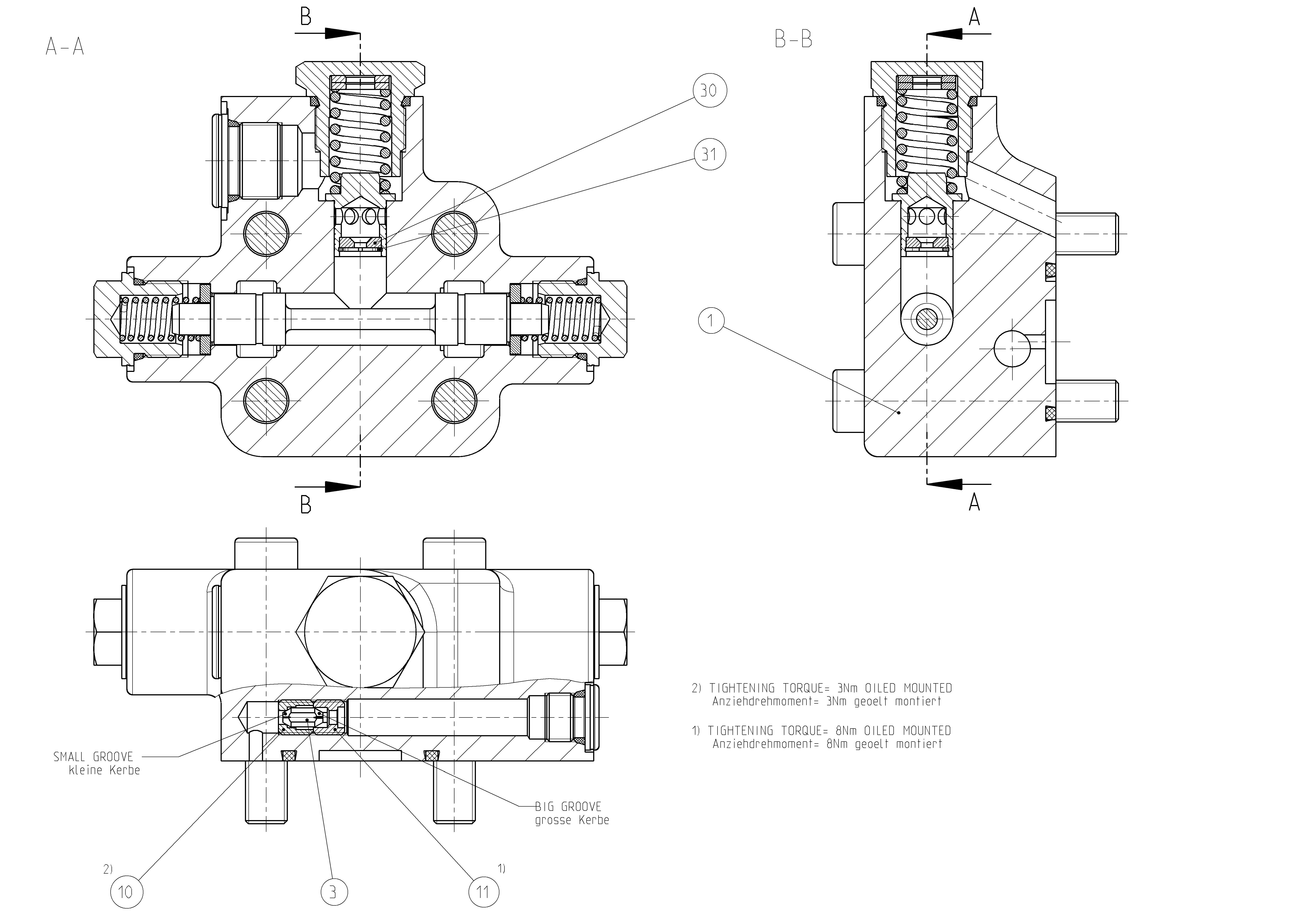 FLUSH/BOOST PRESSURE VALVE — Zeichnung