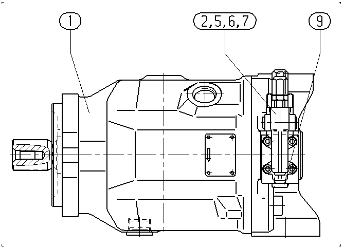 AA10VO100DR/31R-PSC62N00-SO965 — Zeichnung