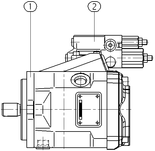 A A10VNO 45 DRS /52R-VRC40N00 — Zeichnung