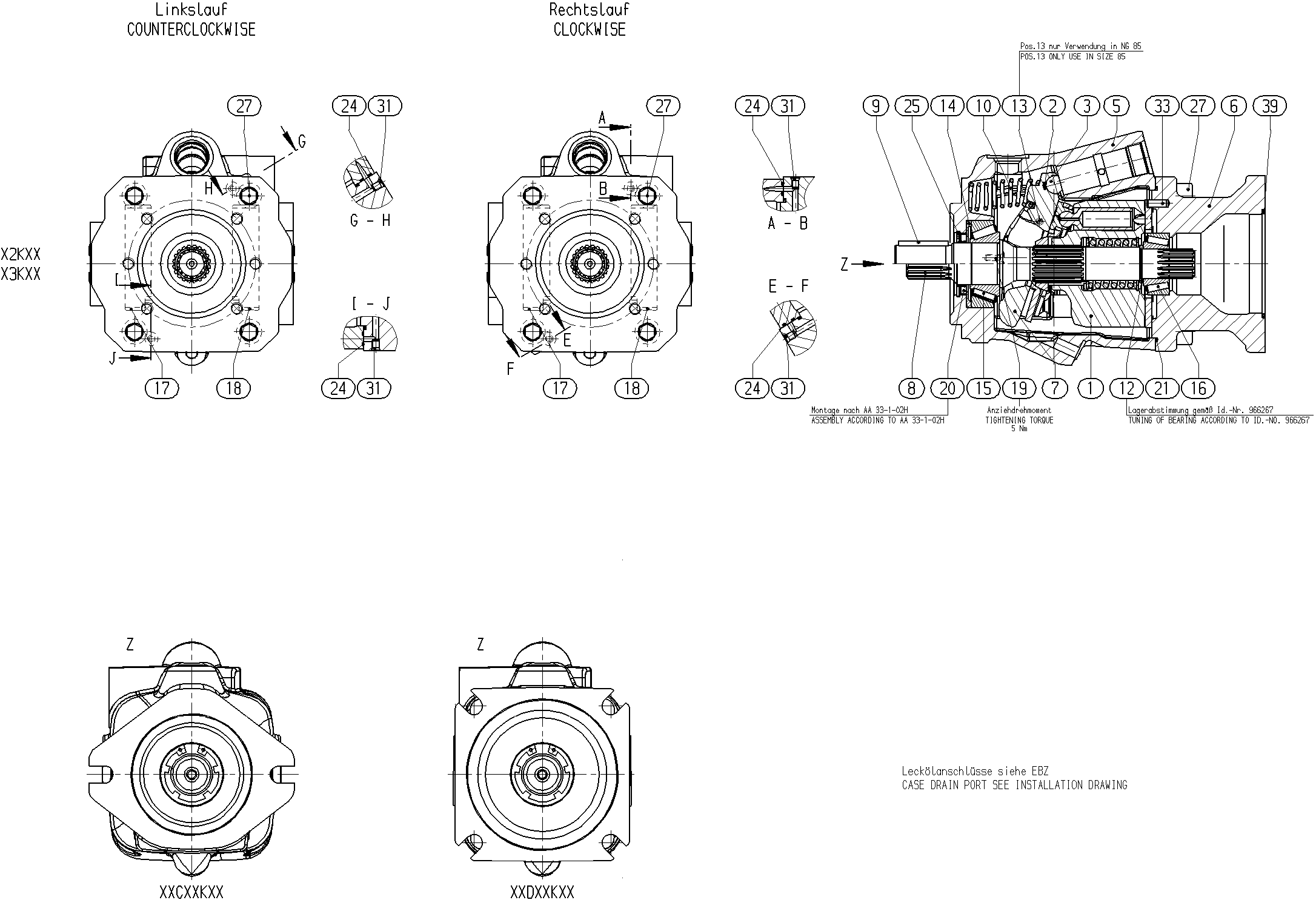 G A10V O 63 DR /53R-VSD12K15 -SO262 — Zeichnung