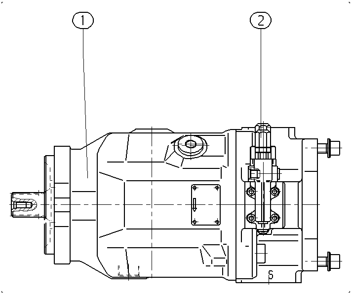 AL A10V O 71 DFR /31R-PSC92K68 -SO833 — Zeichnung