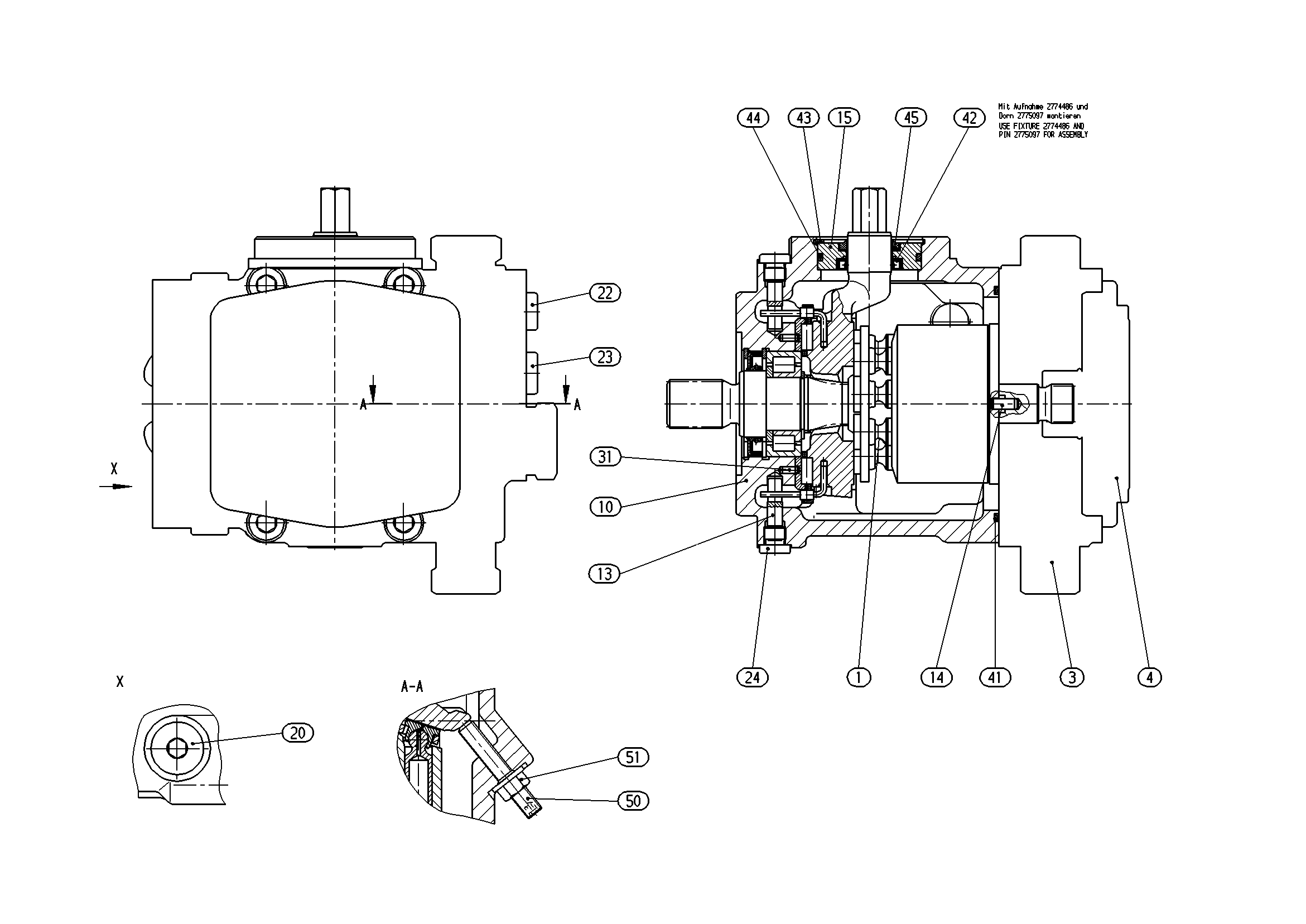 AXIAL-PISTON PUMP — Zeichnung