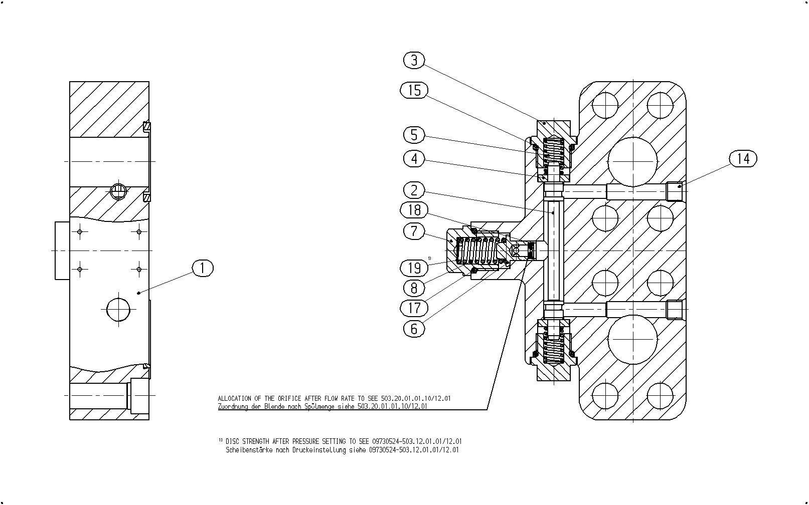 FLUSH/BOOST PRESSURE VALVE — Zeichnung