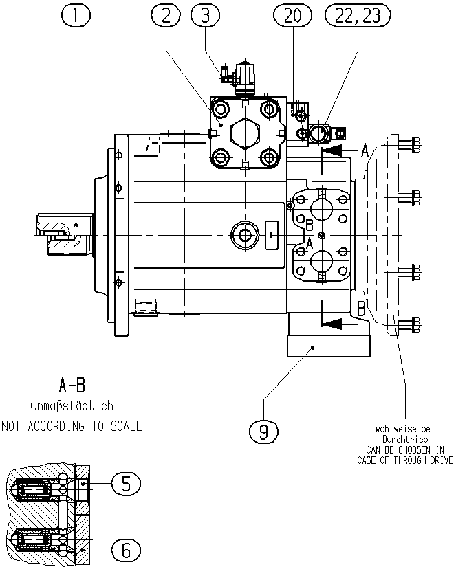 P A4VSG 750 HS4 /30L-PPH10KB70N — Zeichnung