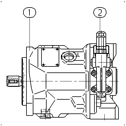 AXIAL-PISTON PUMP — Zeichnung