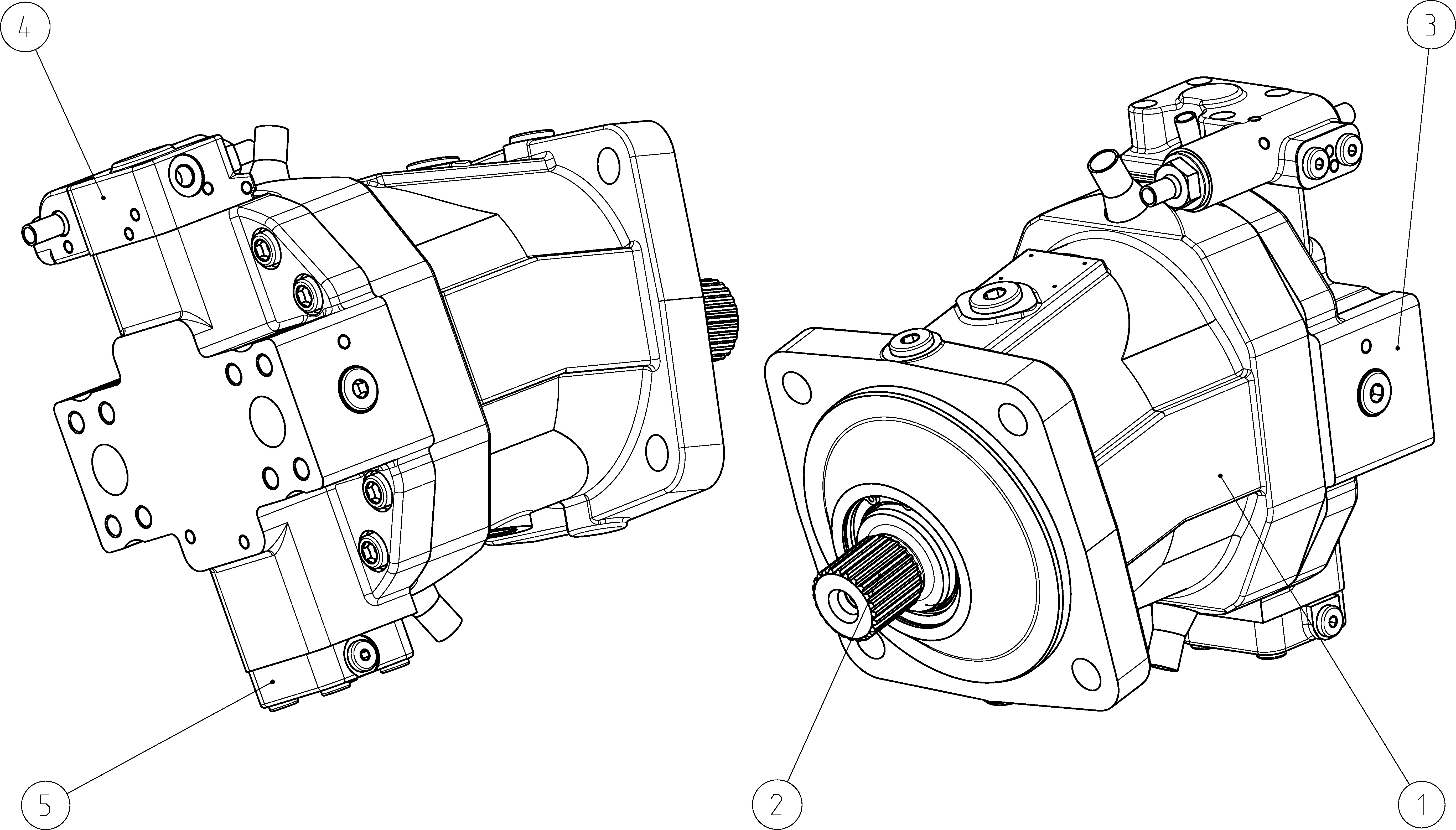 A6VM200HD1E/63W-VAB01000B-S — Zeichnung