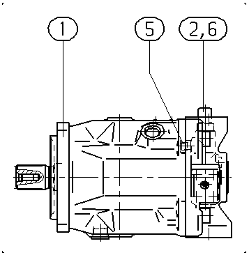 A A10V O140 DRG /31L-VSD62N00 -SO 13 — Zeichnung