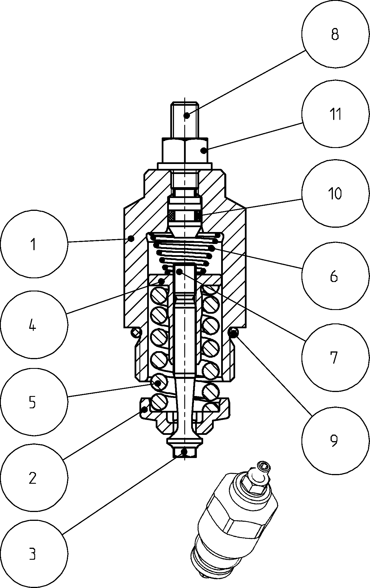 PRESSURE RELIEF VALVE — Zeichnung
